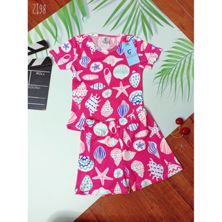sét 4 bộ cotton bé gái