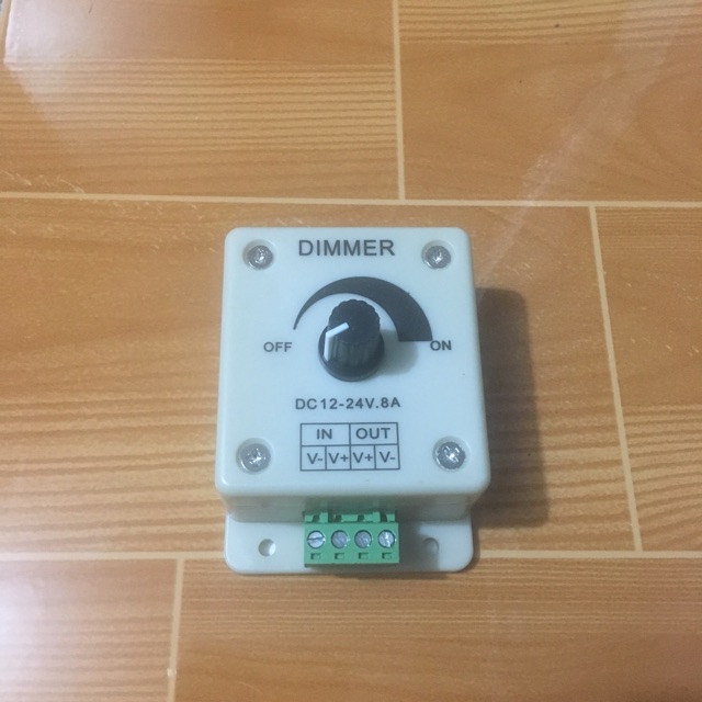 Dimmer LED 8A, 12V - 24V chỉnh độ sáng đèn LED, chỉnh tốc độ động cơ công suất nhỏ
