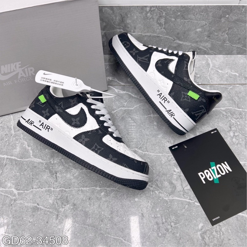 GIÀY AF1 lv đen trắng &amp; xanh trắng