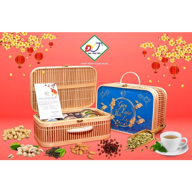 Vali du lịch dã ngoại mang đi picnic/ đựng quà valentin, 8/3, ngày lễ