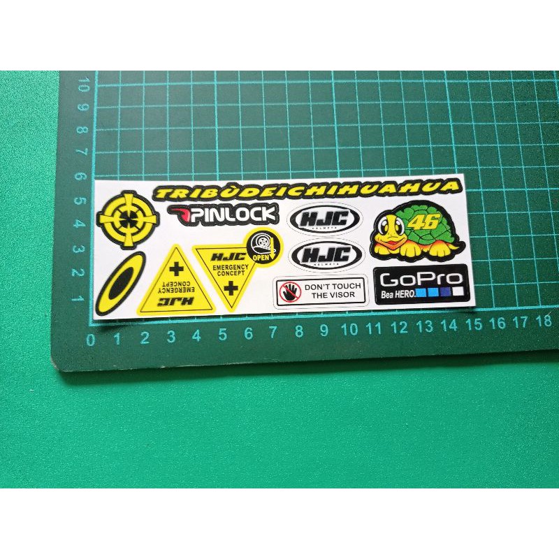 Sticker Dán Mũ Bảo Hiểm Kyt Nhk Shoei Arai Nolan Hjc Zeus Ink Agv