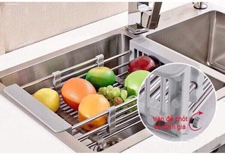 Khay INOX Đa Năng Để Bồn Rửa Chén🌺