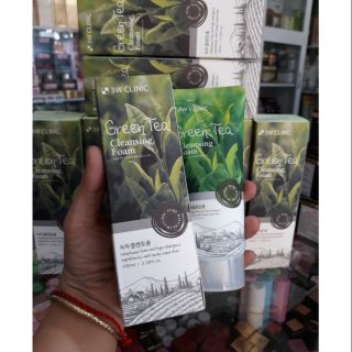 Sữa rửa mặt 3W Clinic Green Tea Foam với chiết xuất trà xanh net 50g