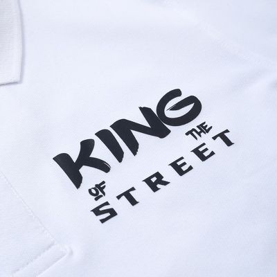 Áo phông thun polo nam Leo Vatino trắng tay ngắn lỡ cổ bẻ King Pug Galvin 55 | BigBuy360 - bigbuy360.vn