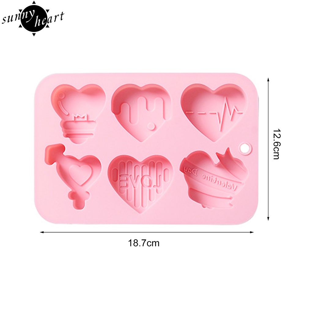 Khuôn làm bánh socola lâu trôi chịu nhiệt chủ đề Valentine