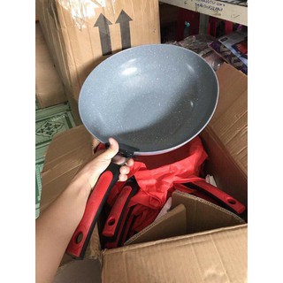 GIÁ SẬP SÀN - Chảo vân đá ceramic 32cm sâu lòng, dùng được cho mọi loại bếp