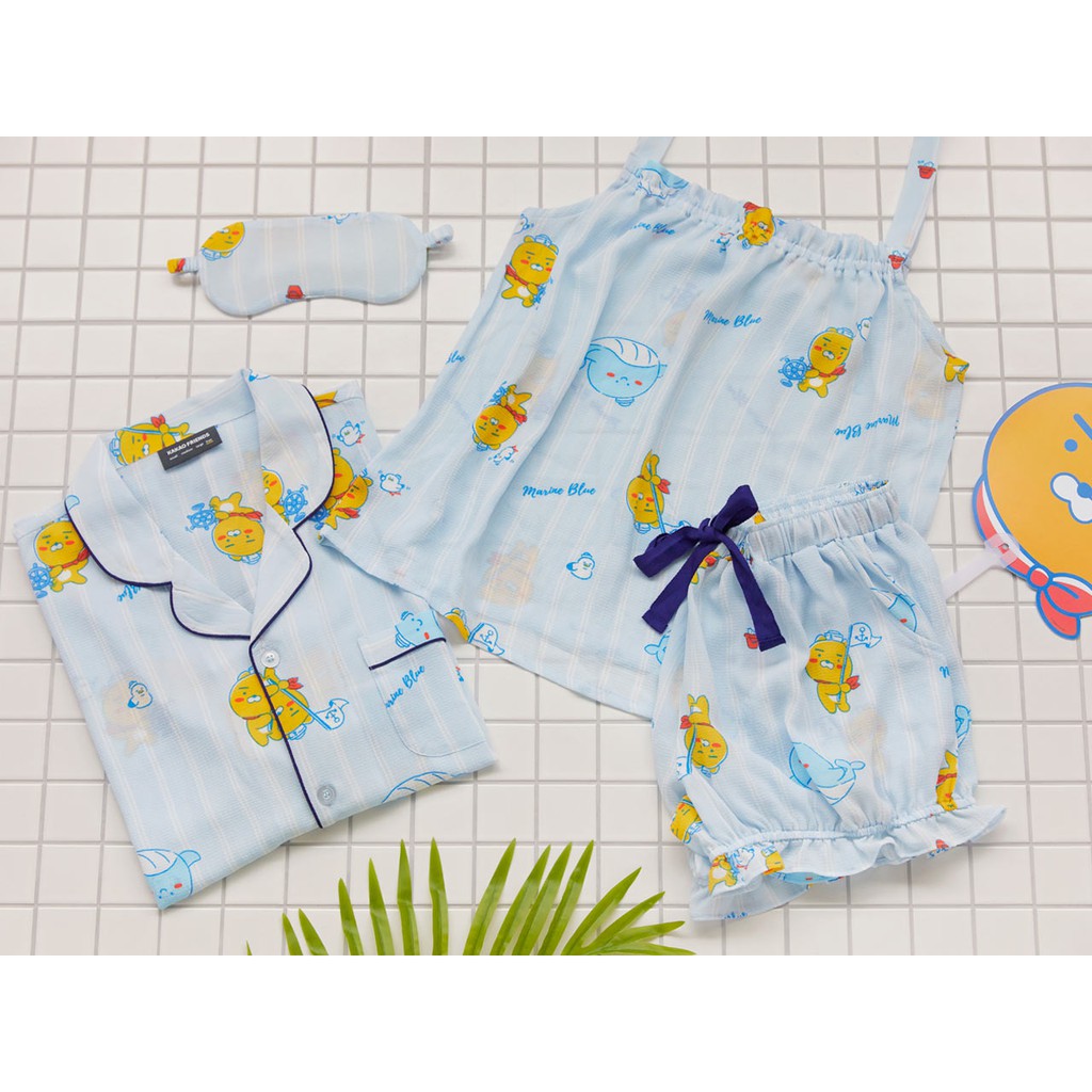 Bộ Đồ Ngủ Nữ Marine Kakao Friends Ryan 2 dây mùa hè