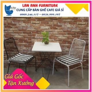 Ghế sắt sân vườn khung sơn tĩnh điện, ghế sắt cafe ( LA-C056)