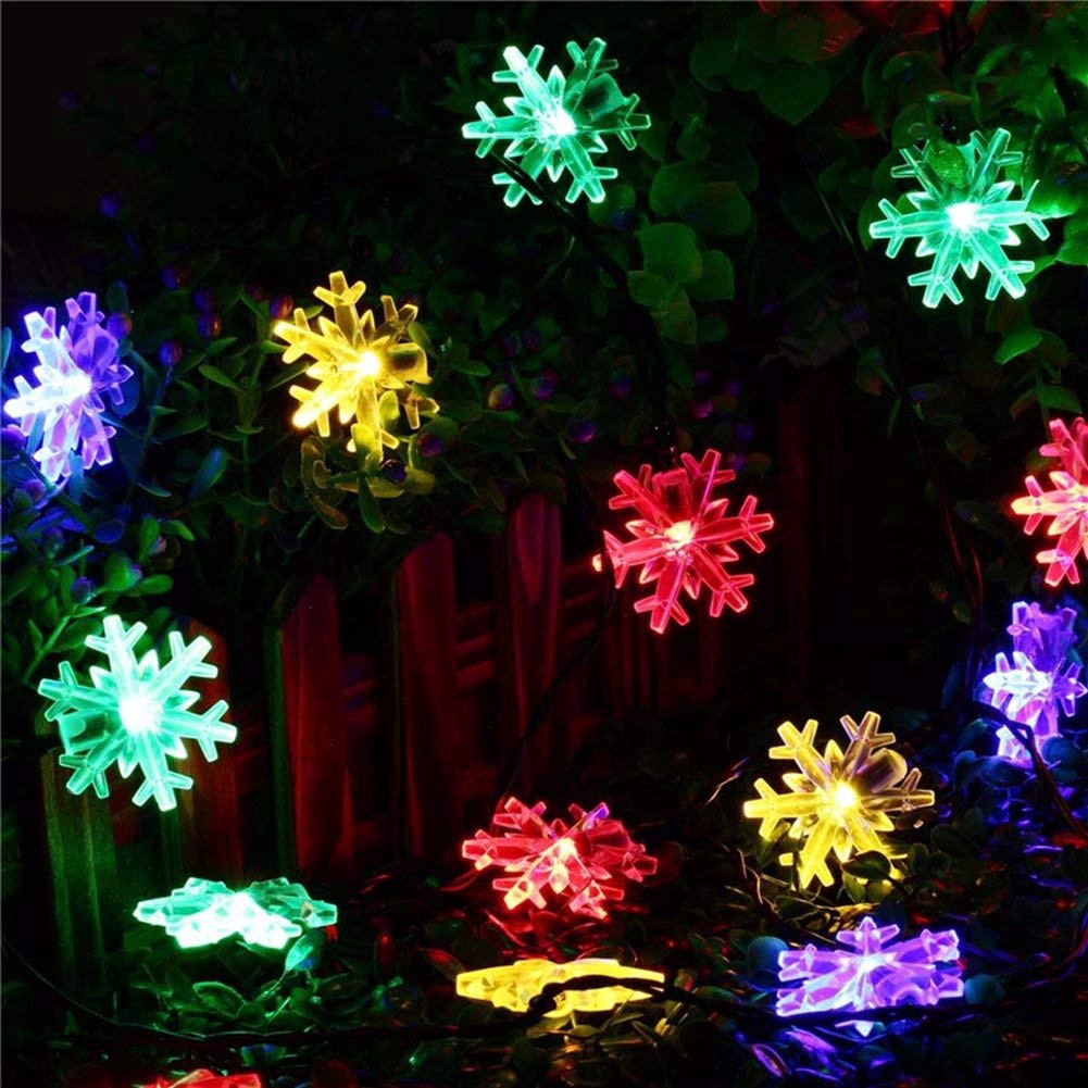 Dây Đèn LED Hình Bông Tuyết Trang Trí Giáng Sinh