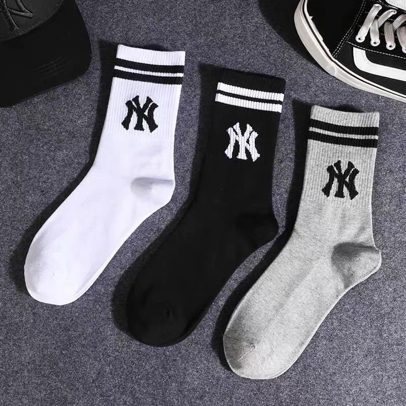 Tất Vớ thể thao cao chữ NY các màu siêu hot cho nam nữ 🌟FREESHIP🌟