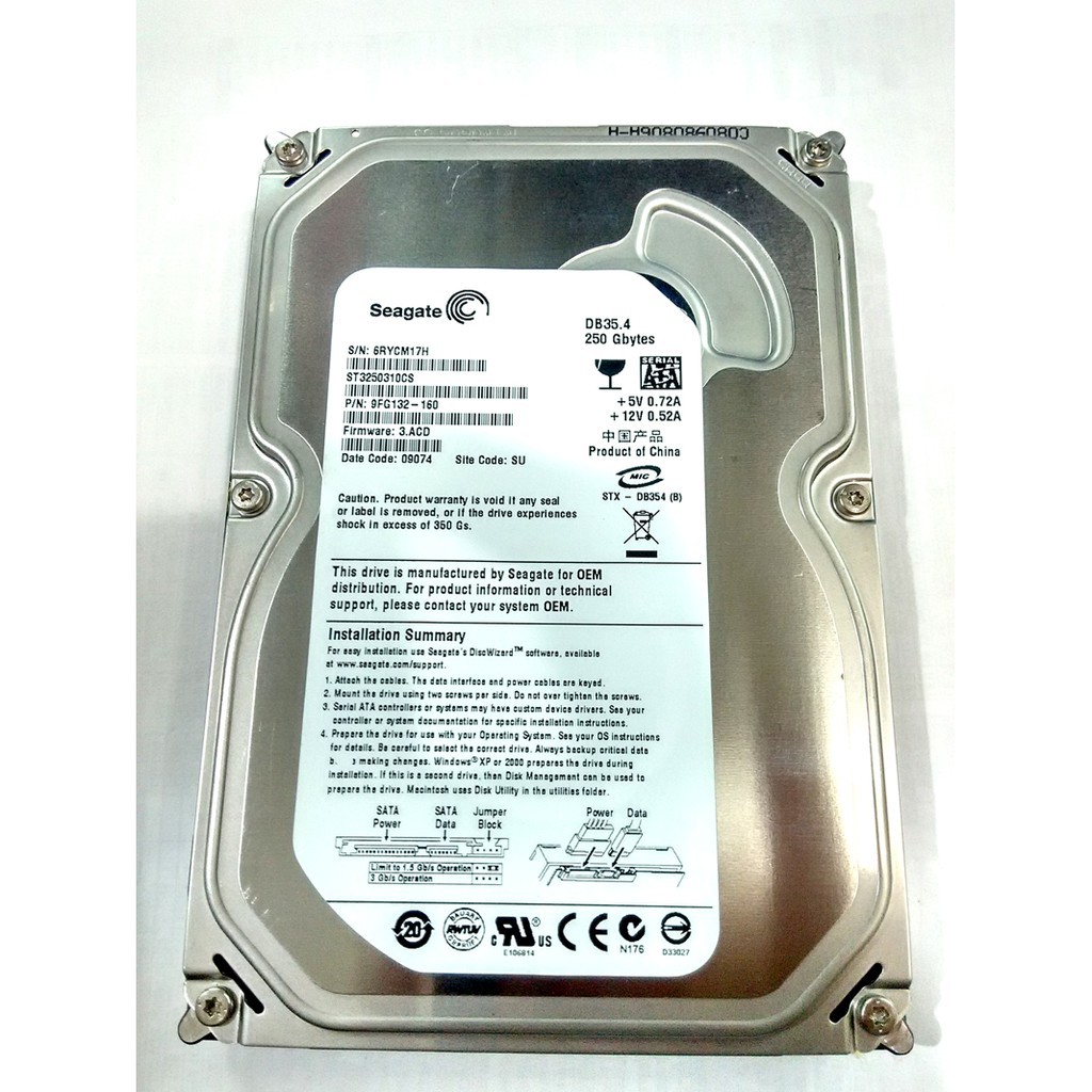 Ổ Cứng Pc 250 Gb 3.5 Inch | BigBuy360 - bigbuy360.vn