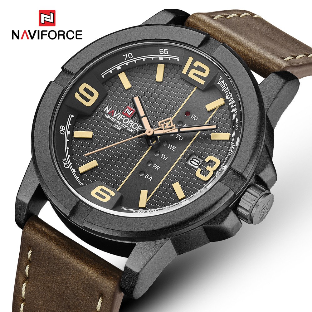 Naviforce Đồng Hồ Thể Thao Chống Thấm Nước Sang Trọng Cho Nam 9177