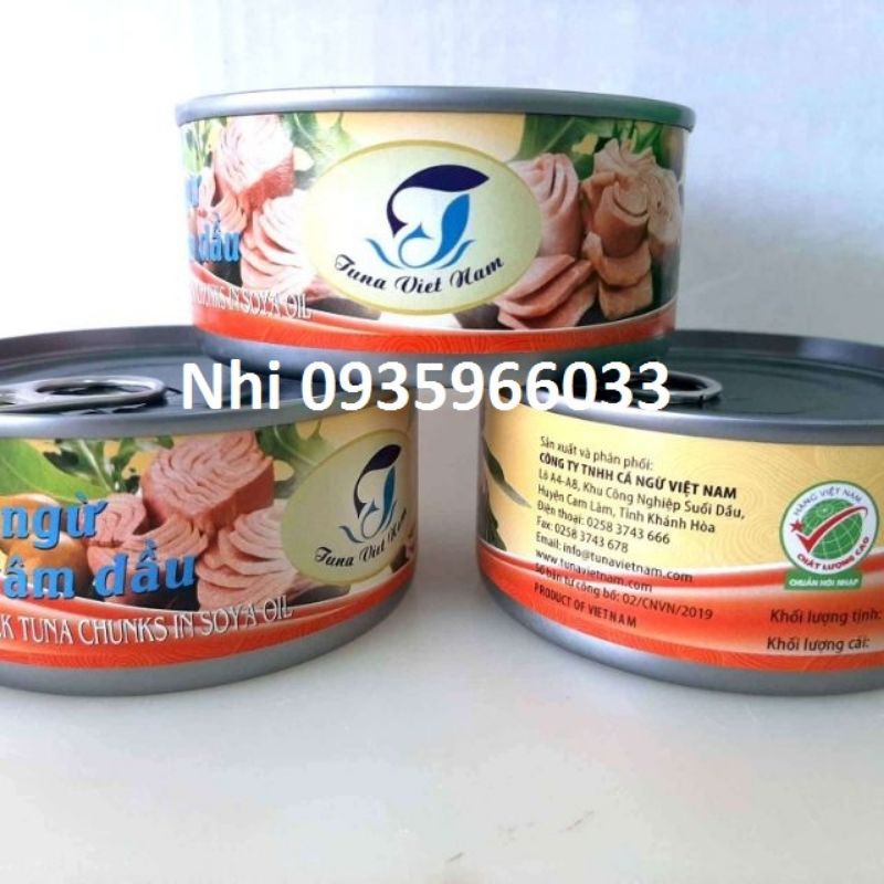 Cá ngừ ngâm dầu Skipjack/ Yellowfin Tuna chunk (miếng) 160gr/ lon