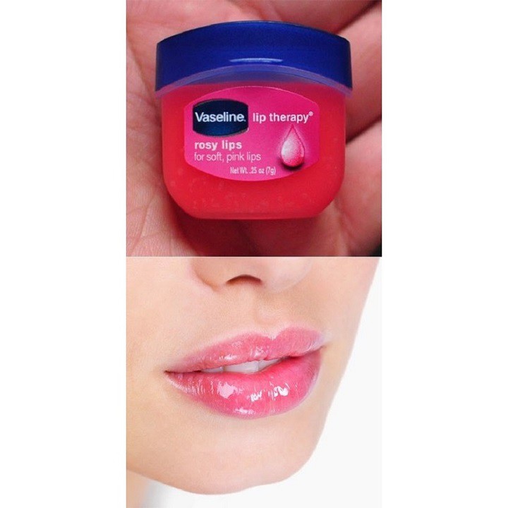 Dưỡng môi hồng và mềm Vaseline Lip Therapy 7g