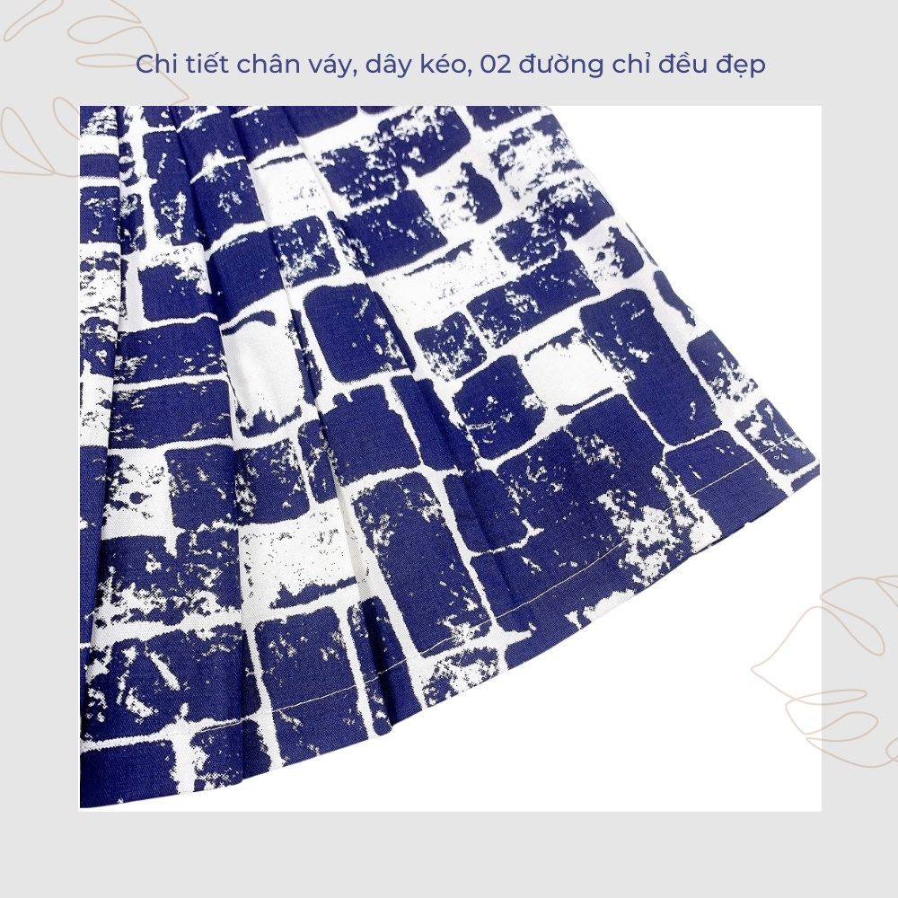 Chân váy xếp ly kaki cho bé gái năng động, thời trang size đại - JJ Kids