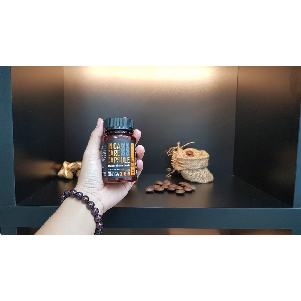 Viên nang Omega 3-6-9 Inca Care (chuẩn Organic) - hũ 60 viên | Thế Giới Skin Care