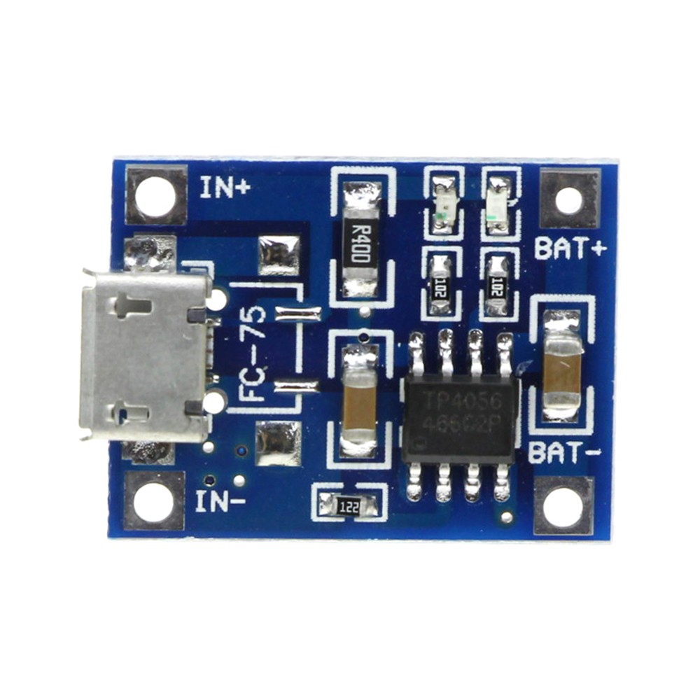 Bảng mạch sạc pin Lithium TP4056 5V 1A Micro USB 18650