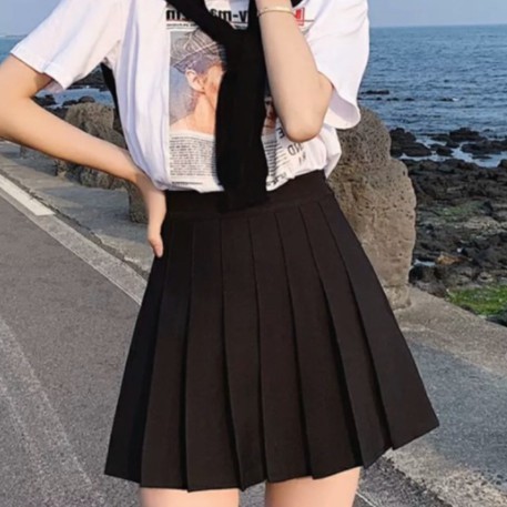 Chân Váy Chữ A Xếp Ly Lưng Cao Phong Cách Hàn Quốc -OTUTA | BigBuy360 - bigbuy360.vn