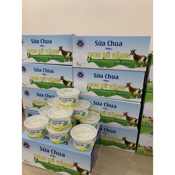 { SALE221 } Thùng 12 Cốc Sữa Chua Con Dê Vàng Ba Vì 100g ( Hàng HOT )