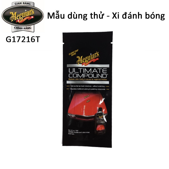 [Mẫu dùng thử] Meguiar's Xi đánh bóng bề mặt sơn xe ô tô (Xi bước 1) - Ultimate Compound - G172001T