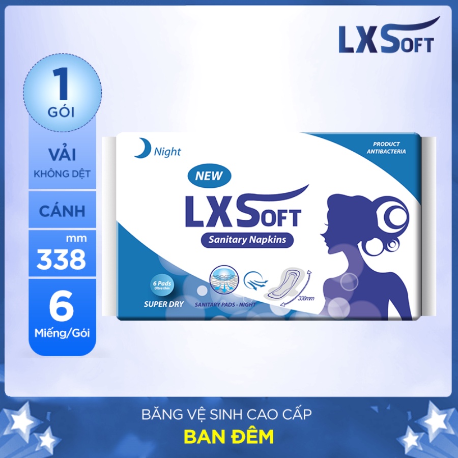 Băng vệ sinh LXSoft Bông tự nhiên👸Siêu mỏng và siêu thấm👸Vải không dệt