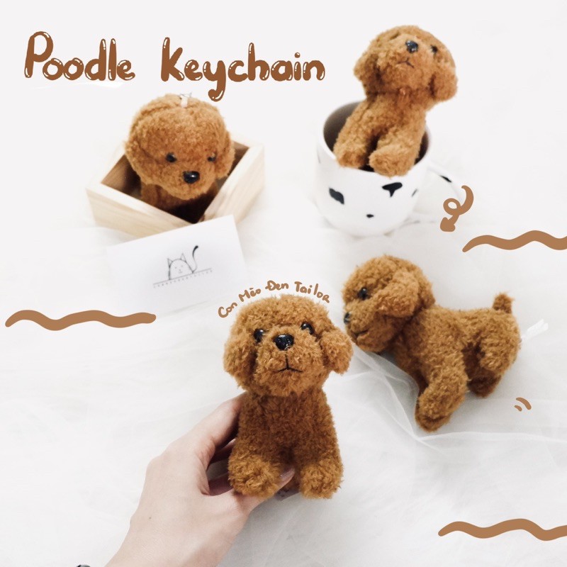 Móc khoá Cún Poodle dễ thương CONMEODENTAILOR