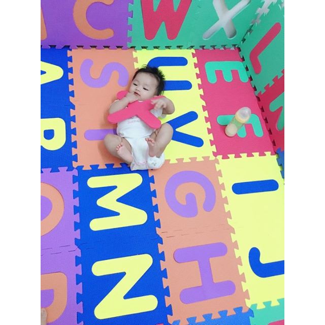 THẢM XỐP CAO CẤP CHO BÉ SMILE PUZZLE - CHỮ CÁI - KHÔNG MÙI - TIÊU CHUẨN CHÂU ÂU