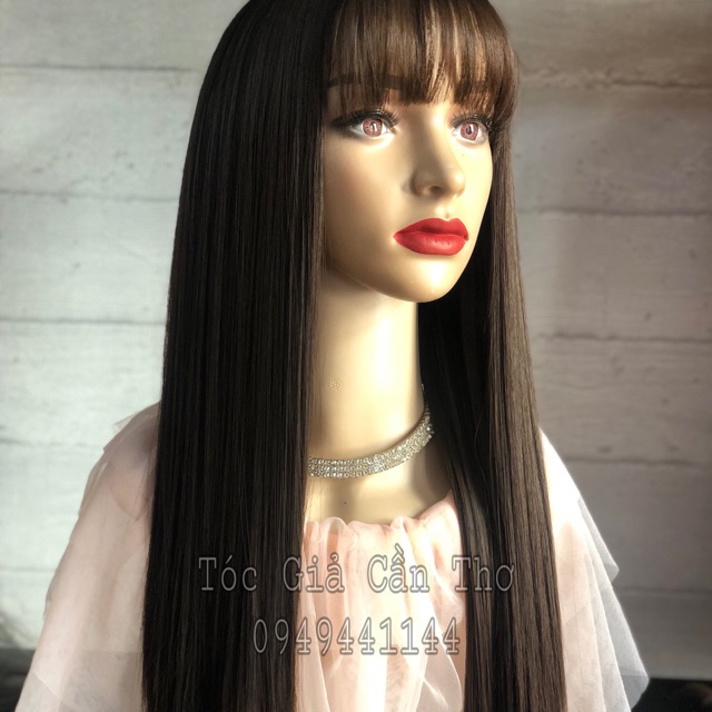 ❤️❤️❤️ TÓC BỘ THẲNG 55cm NÂU SOCOLA❤️❤️❤️