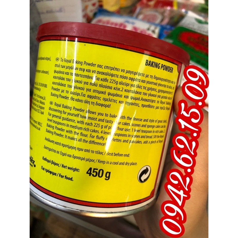 Bột nổi Royal Tây Ban Nha  hộp 450 gram