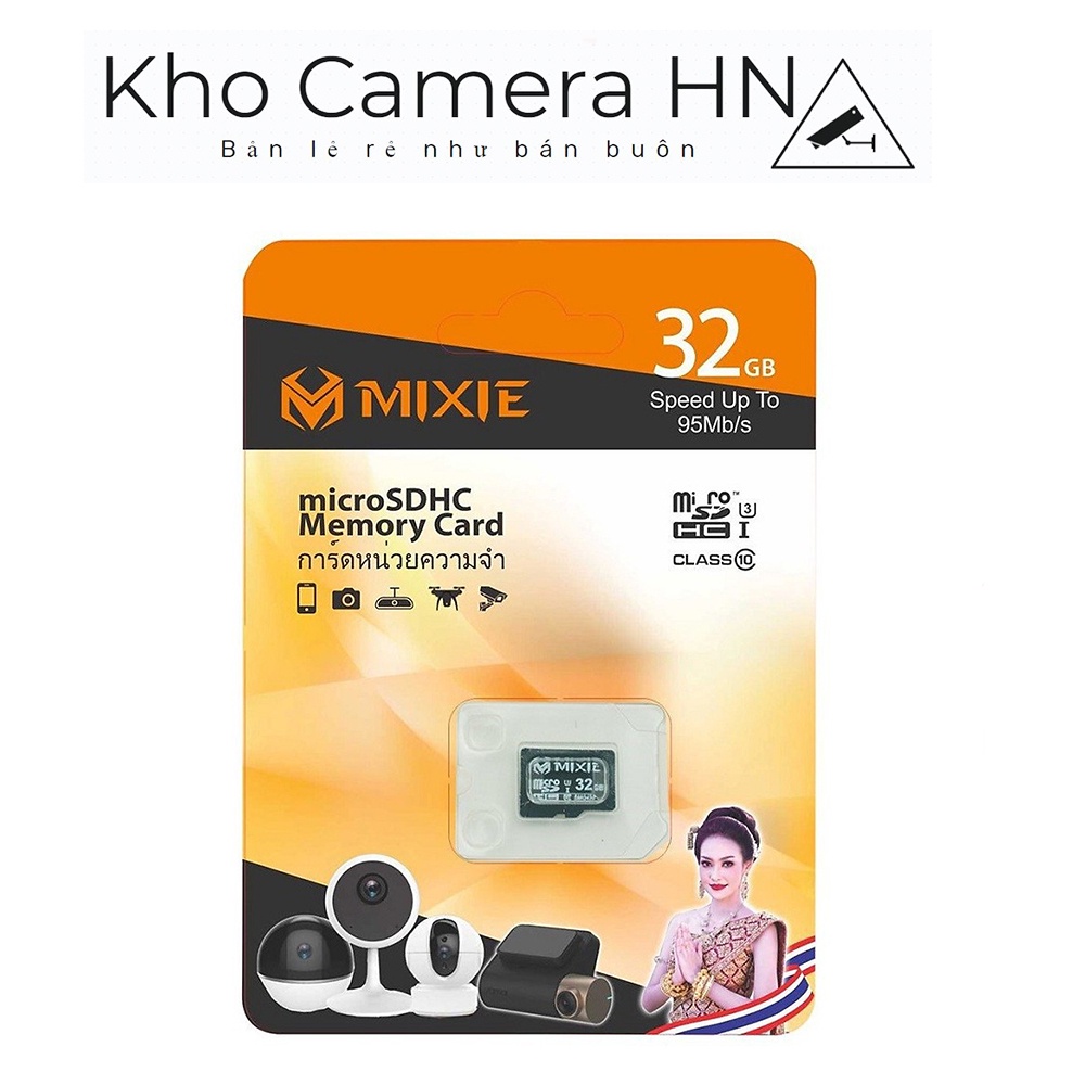 Thẻ nhớ MIXIE 32GB MICRO TF Tốc độ 95MB/S chuyên dụng cho camera, điện thoại, camera hành trình - Hàng chính hãng BH 36T