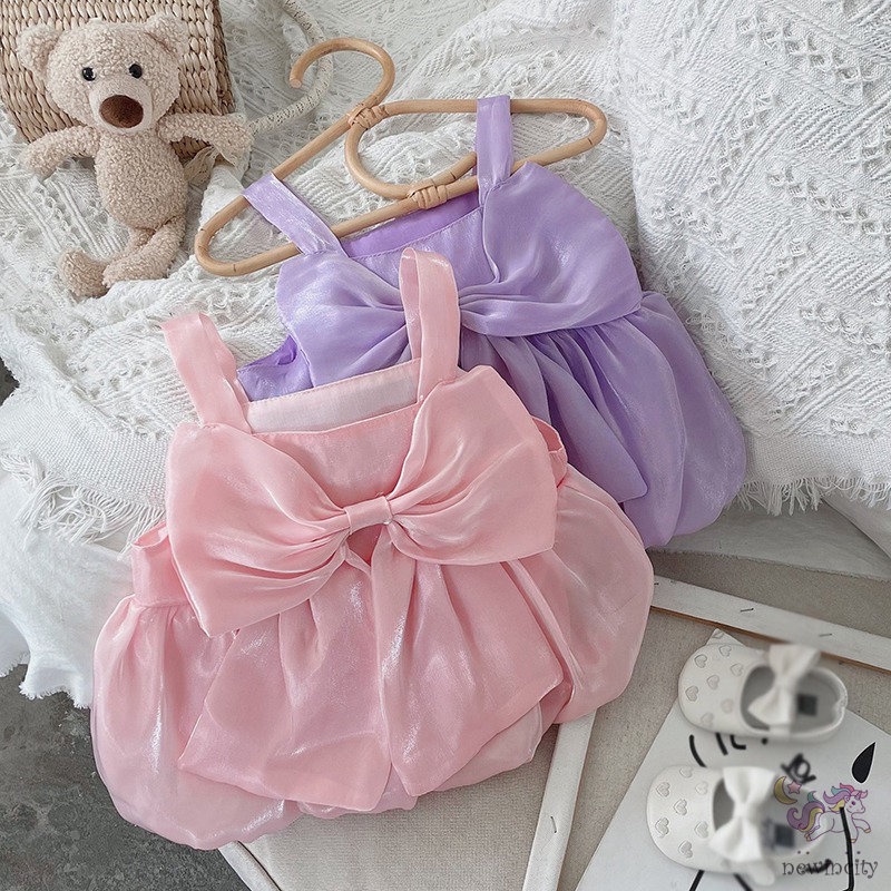 Áo Thun Ba Lỗ Đính Nơ Cho Bé Gái