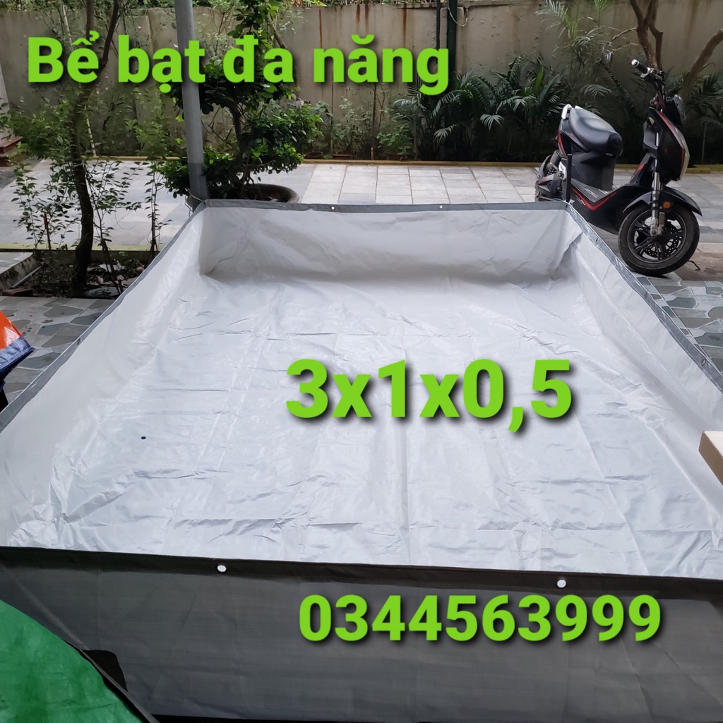 Bể bạt, bể bơi bạt, bể bạt nuôi cá/ốc/ếch/lươn, bể bơi bằng bạt Việt Hàn cao cấp dày dặn chuyên dụng đủ kích thước
