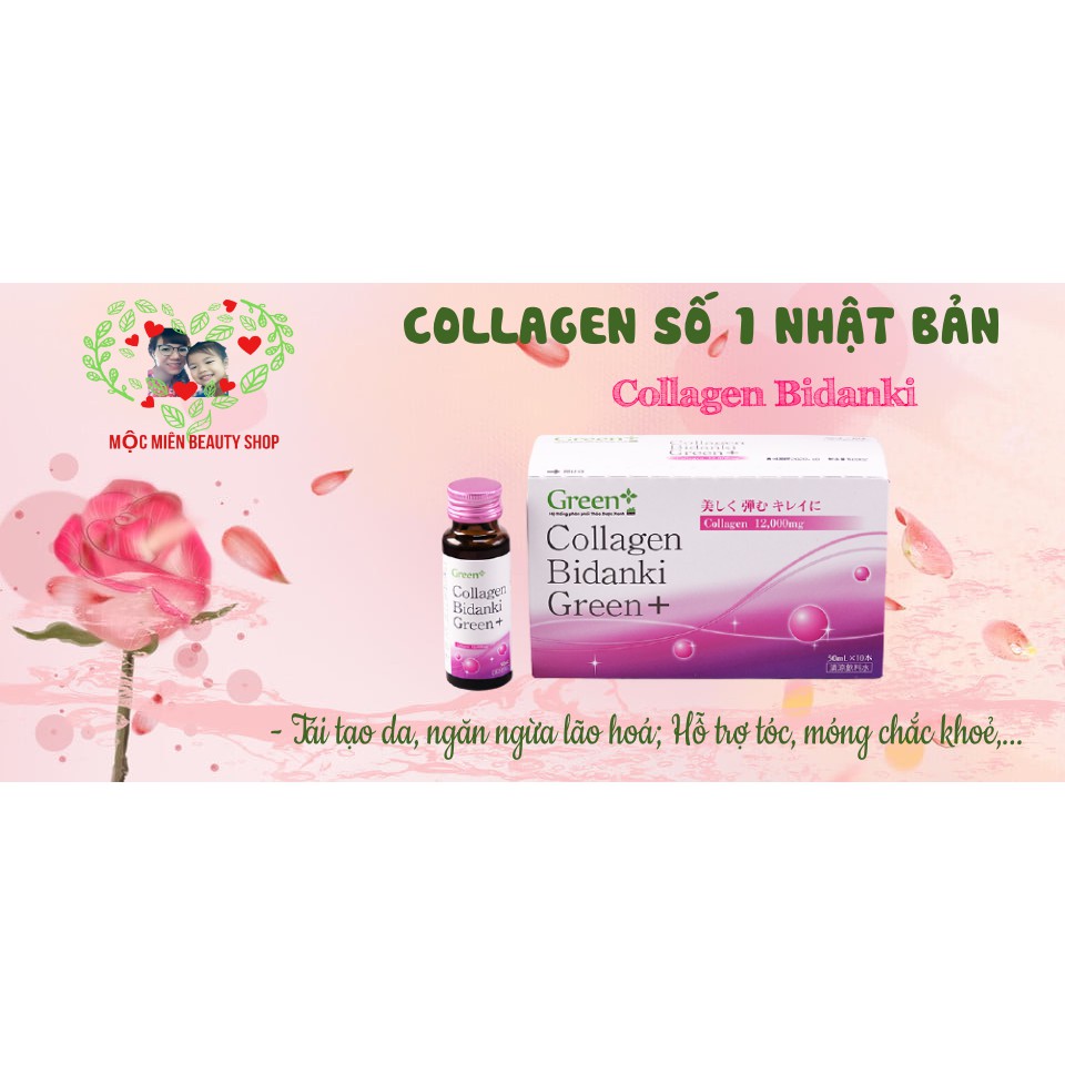 Collagen dạng nước Bidanki Green+ (hàm lượng collagen 12000mg)