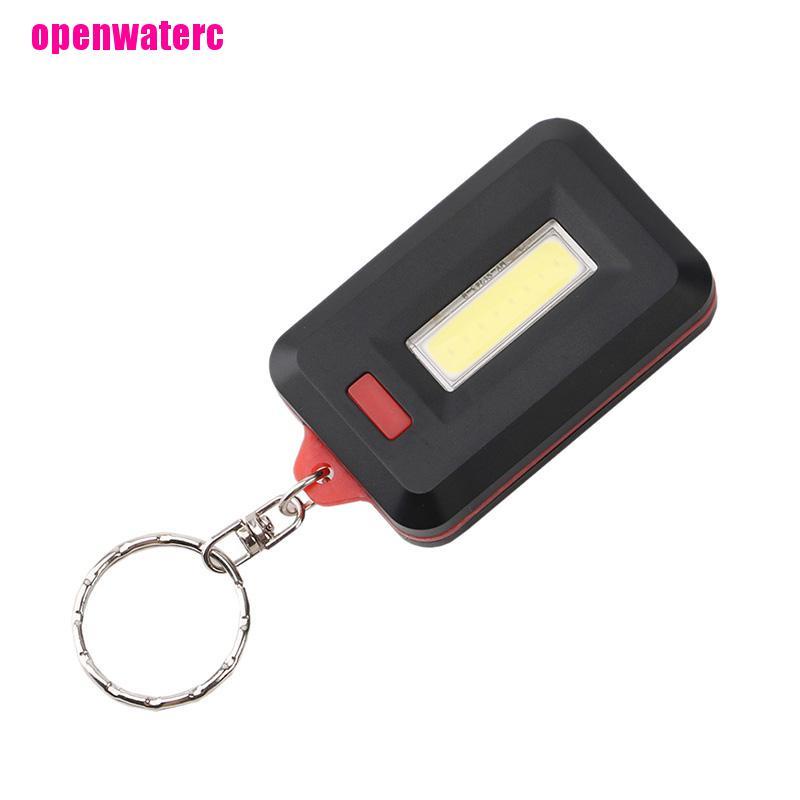 Đèn Pin LED COB Mini Chống Thấm Nước Có Móc Khóa Tiện Dụng Mang Theo Cắm Trại