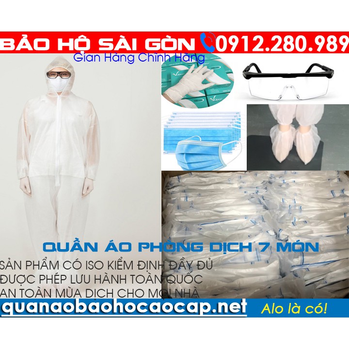 Bộ quần áo bảo hộ y tế, bộ đồ phòng dịch đi máy bay có kiểm định