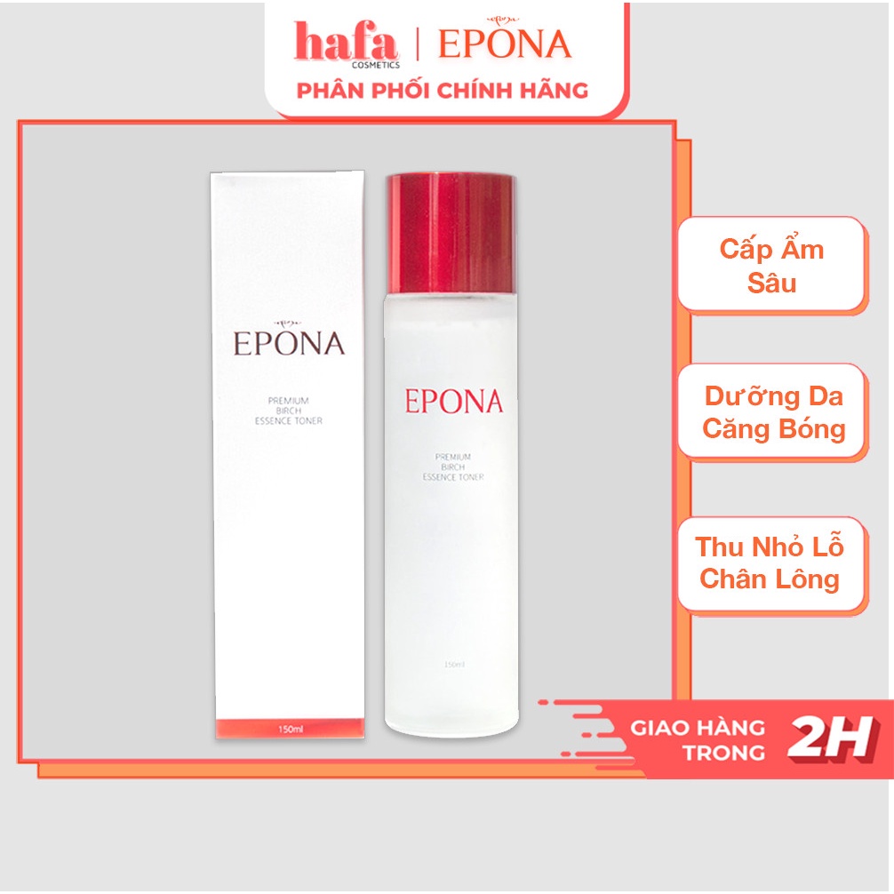 Tinh Chất Căng Bóng, Phủ Sáng Làn Da Epona Premium Birch Essence Toner 150ML