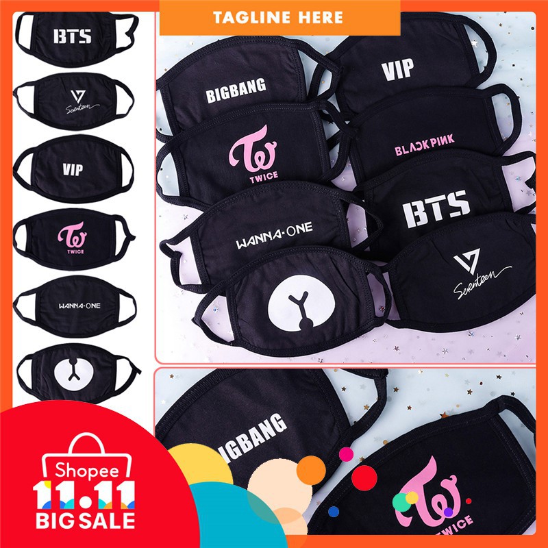 Khẩu trang in tên các thành viên nhóm nhạc KPOP BTS cho người hâm mộ | BigBuy360 - bigbuy360.vn