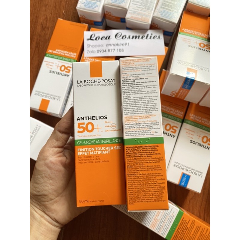 [Sẵn-Auth] La_Roche_Posay Anthelios XL Gel SPF 50+, Kem chống nắng