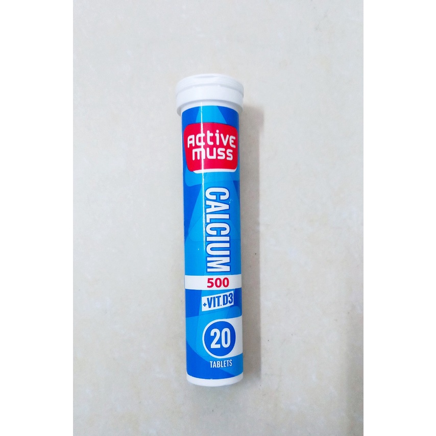 Viên sủi calcium 500 + VitaminD3 Tuyb 20 viên (Balan). Bổ sung canxi giúp phát triển chiều cao, phòng loãng xương.