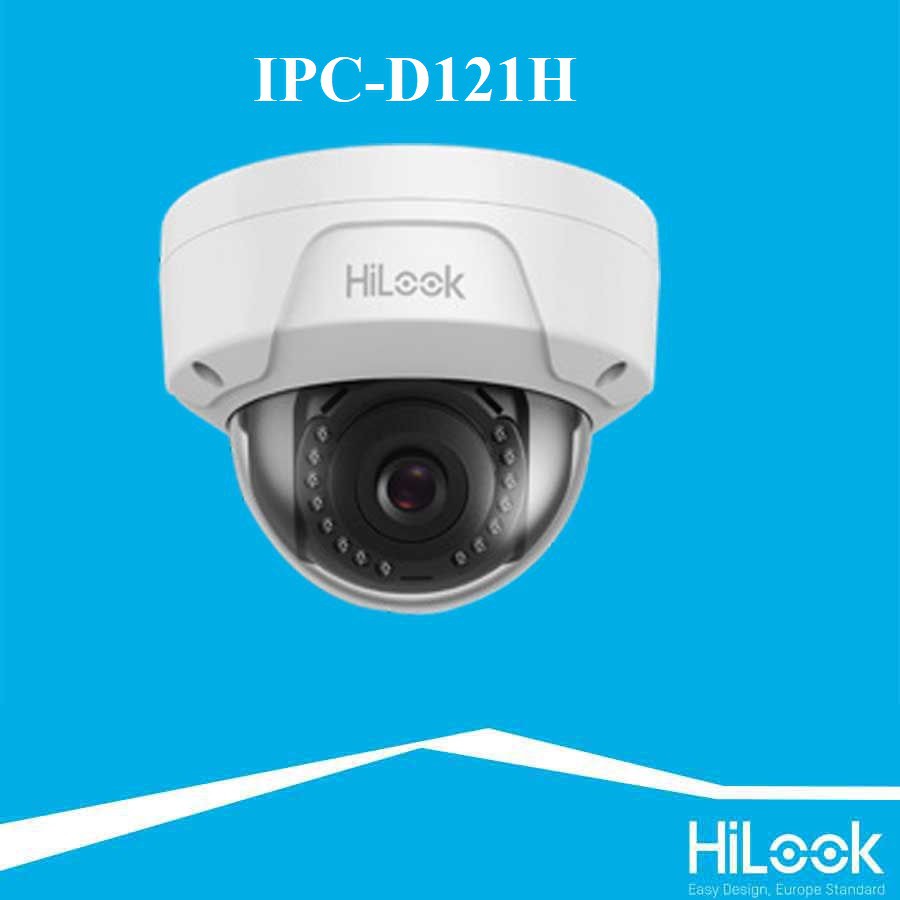 Camera IP Dome hồng ngoại 2.0 Megapixel HILOOK IPC-D121H - Hàng chính hãng