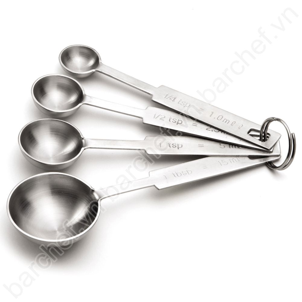 Bộ 4 thìa định lượng teaspoon bằng thép không gỉ