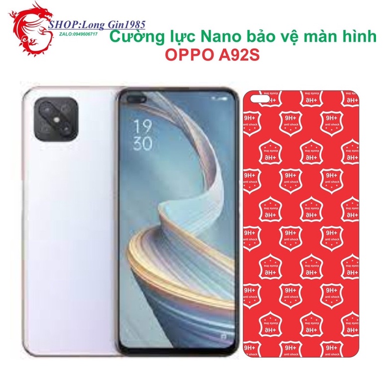 Oppo A92S Cường lực dẻo Nano chống va đập chống trầy xước tốt