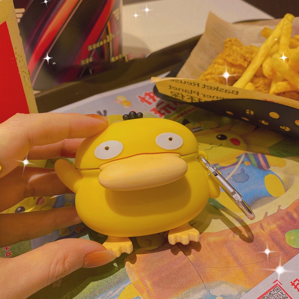 Vỏ Bảo Vệ Hộp Sạc Tai Nghe Airpods 3 Pro 2 3 Họa Tiết Hoạt Hình Chú Vịt Kiểu Mới Dễ Thương Ốp