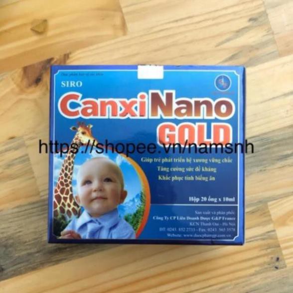 Siro Canxi Nano Gold giúp trẻ phát triển hệ xương vững chắc, tăng sức đề kháng, khắc phục biếng ăn