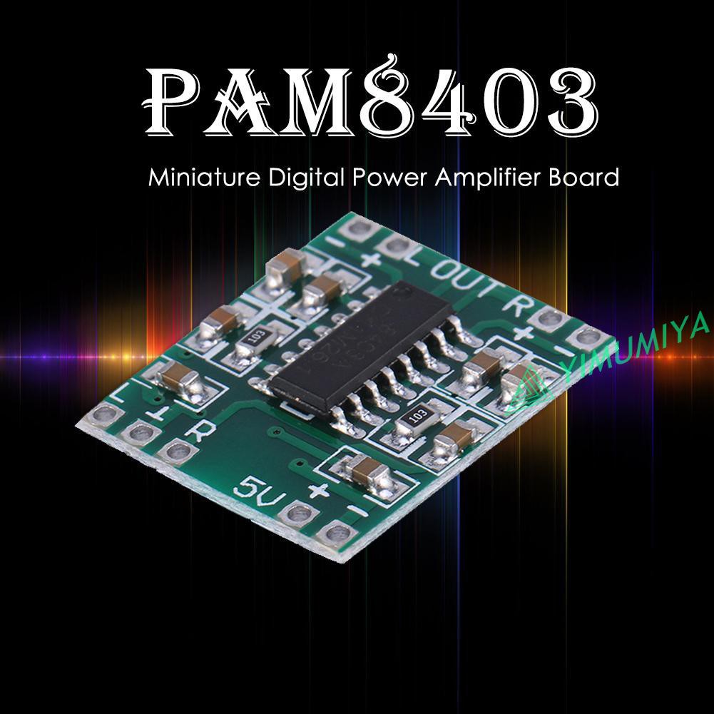 Yi 5/10pcs PAM8403 Mini Digital Amplifier Boards 2x3W Power Amplifier Modules