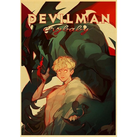 Anime Devilman Crybaby Poster In Hình Áp Phích Treo Tường Tranh Nghệ Thuật Cho Nhà Phòng Khách Trang Trí Ms: 362