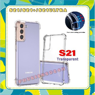 Ốp lưng chống sốc samsung S21 5g / S21 plus / S21 ultra trong suốt có gờ XUNG QUANH bảo vệ camera