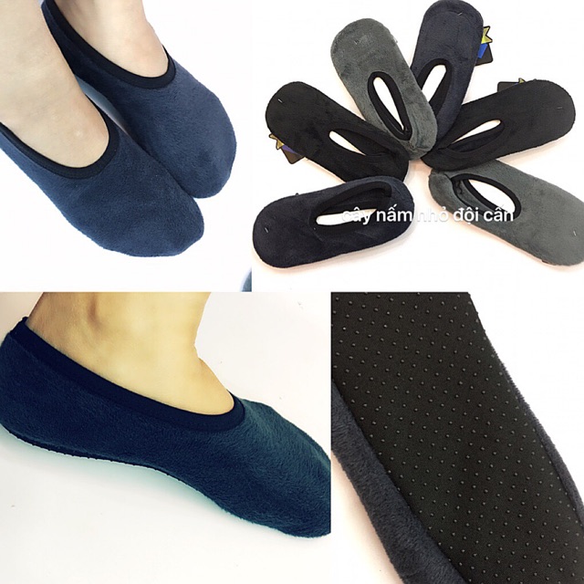 Tất Hài Đi Trong Nhà Chống Trơn Một Màu