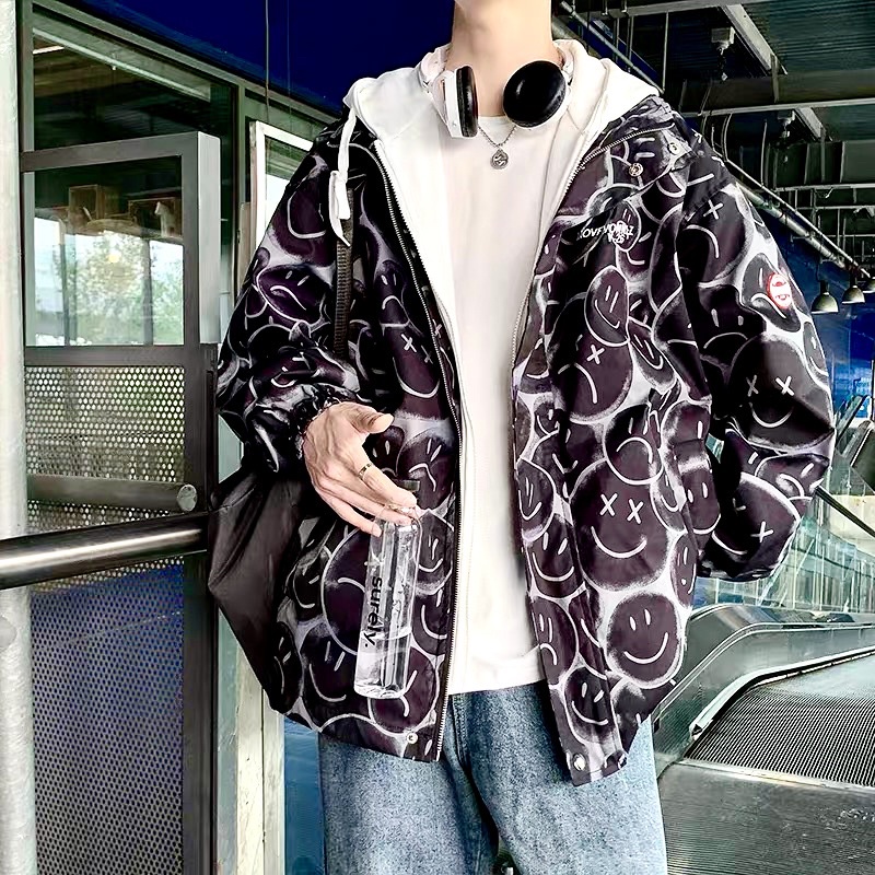 Áo khoác hai lớp bên trong lót nỉ bên ngoài vải gió cao cấp