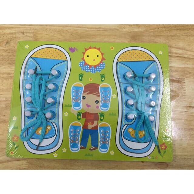 Bảng buộc dây giầy mô hình buộc dây giầy